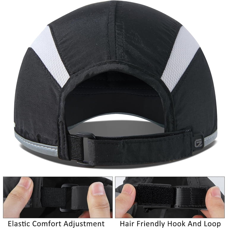 〽️Women Navy Reflective Folding Hat Design UPF 50+ Sun Protection Sport Hats Stevie Sun Hat with Neck Flap and Clip-On Face Mask | Navy  main image 4