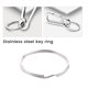 thumbnail image 2 of 100Pcs 50Mm Keyring Split Ring Set Heavy Duty Key Loop Sprung Hoop, 2 of 4