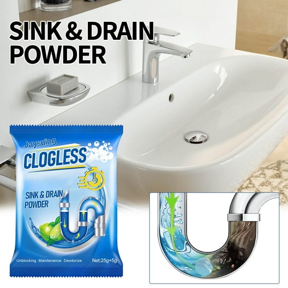 Drainage Pipe Blockage Remover RV Toilet Treatments High-efficiency Drainage Pipe Cleaner Hair Blockage Remover Holding Tank Deodorizers for RV/Marine Portable Camping Toilet Eliminating Odors