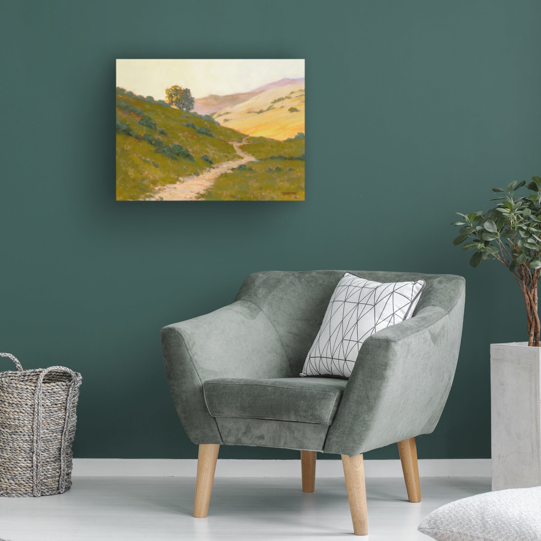 Canvas Wall Art - Ed Penniman 'Opalescent Hills' Wall Art for Living Room, Bedroom, or Office Décor by Trademark Fine Art - 47 x 35 Inches