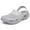 Gray, variant on Unisex Garden Clogs Slip-on Garden Shoes Lightweight Summer Beach Sandals Outdoor Beach Slippers Anti-Slip Water Shoes