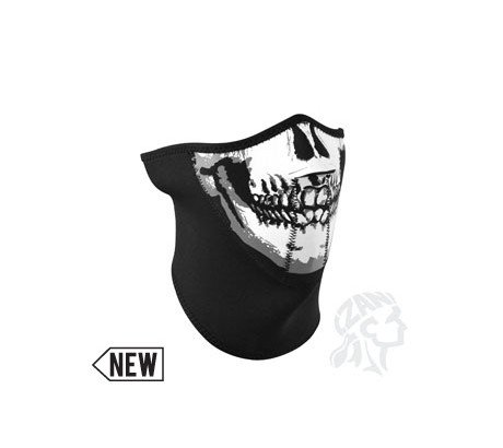 Zan Headgear 3-Panel Neoprene Half Mask Skull Face by ZANheadgear