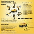 thumbnail image 5 of DCB200 6-PACK 20V 8.0Ah Lithium-Ion Replacement Power Packs for DeWalt 20V MAX XR Tools – Fits DCB180 DCB200/DCB201.etc– New Year Special replacement dewalt battery, 5 of 8