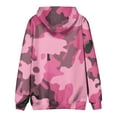 thumbnail image 3 of TQWQT Mens Camo Hoodie Heavyweight Canouflage Hoodies Pullover Long Sleeve Camo Sweatshirts Casual Hooded Pullover 6XL Hoodies with Pockets Pink 3XL, 3 of 4