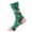 Green, variant on Geometric Print Novelty Socks Long Funky Cute for Men and Women Pack Size:One Size