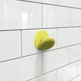 thumbnail image 2 of Boie USA Bathroom Hook - for Hanging Shower or Bathroom Tools Like Loofahs and Scrubbers. Shower Hook for Loofah, Wash Cloths, and All Shower Tools. Easy to Remove (Yellow), 2 of 4