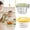 Yellow, variant on 1 Pack Glass Baby Food Storage Containers - 8 Oz Baby Food Jars with Lids Baby Food Maker Microwave Dishwasher Freezer Safe 100% Leak Proof BPA Free Reusable