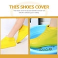 thumbnail image 3 of FESTFENDS 2 Pares Cubrezapatos Amarillos De Látex Resistente Para Lluvia Protector De Conveniente, 3 of 8