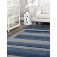 thumbnail image 1 of 2 ft. 6 in. x 10 ft. Hand Knotted Gabbeh Wool Contemporary Runner Rug, Light Blue, 1 of 1