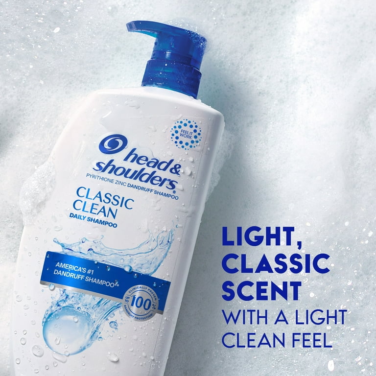 2 pack) Head and Shoulders Dandruff Shampoo, Classic Clean