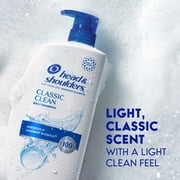 (2 pack) Head & Shoulders Dandruff Shampoo, Classic Clean, with 1% Pyrithione Zinc, 28.2 fl oz