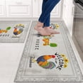 thumbnail image 2 of Rooster Kitchen Rugs for Kitchen Floor, Farmhouse Decor for the Kitchen Mats Cushioned Anti Fatigue 2 Piece Set and Memory Foam Kitchen Mat Set of 2 for Home Kitchen Decor or Office 17"x30"+17"x47", 2 of 6