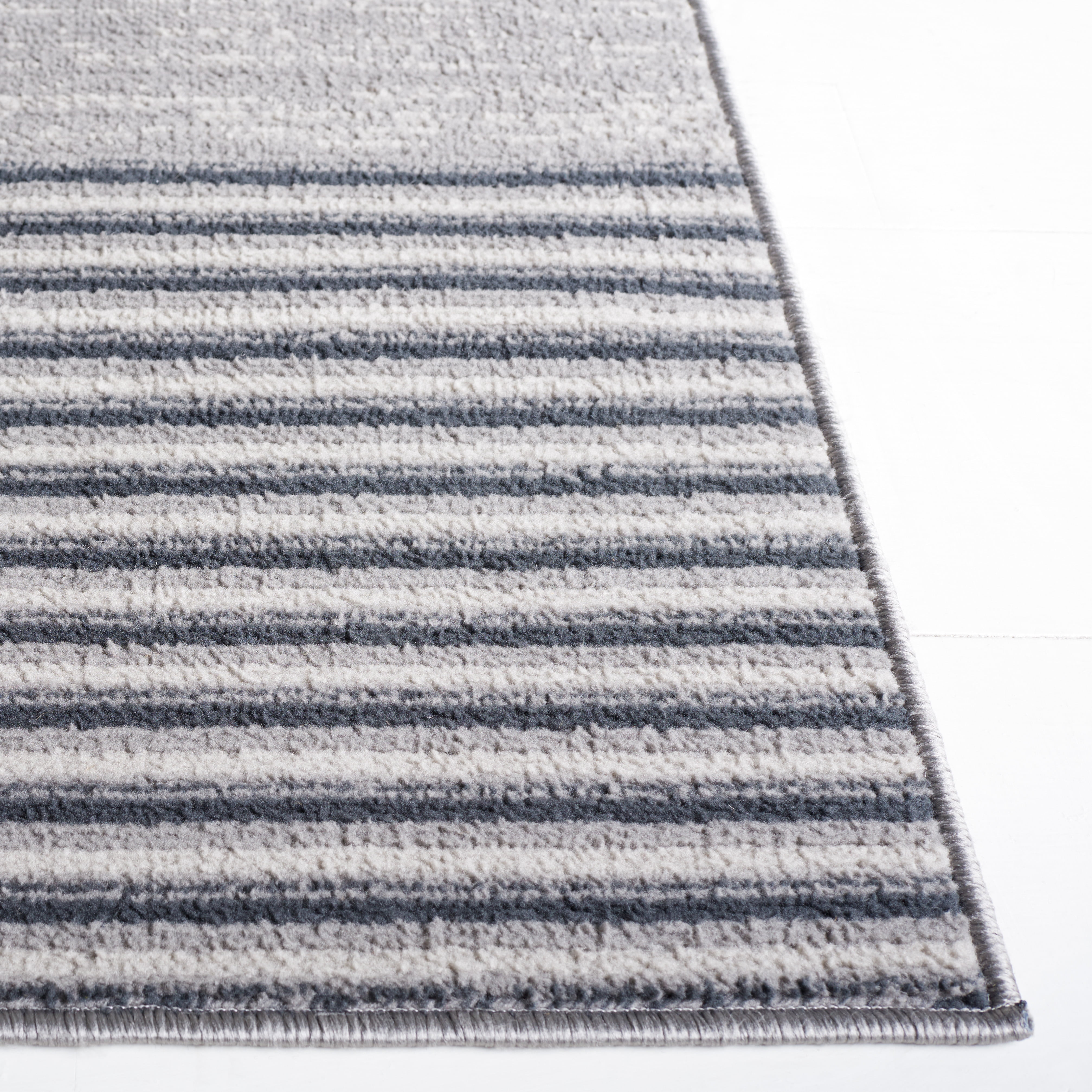 SAFAVIEH Odyssey Dzvonko Modern Runner Rug, Grey/Black Ivory, 2'2" x 8'
