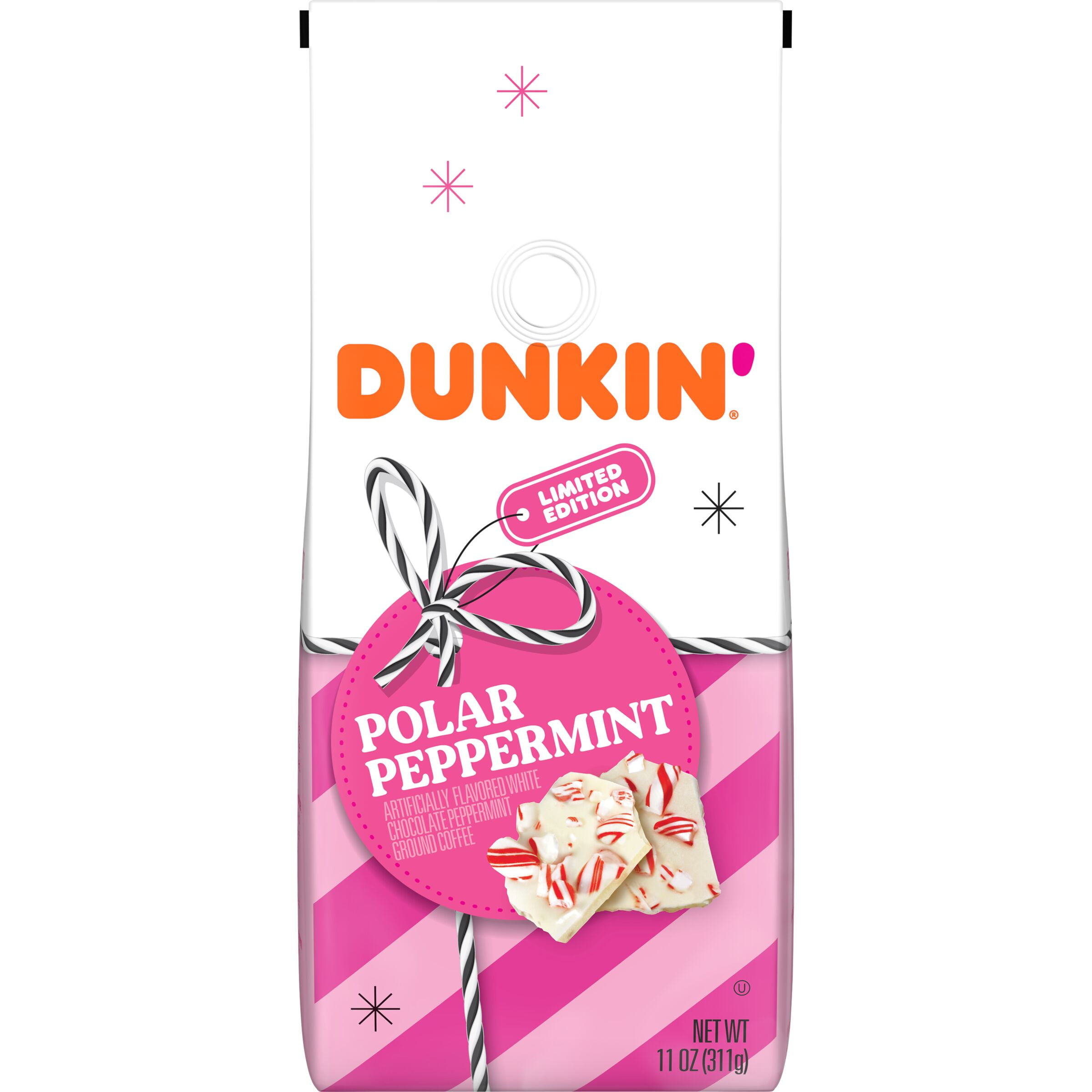 Dunkin' Dunkin Polar Peppermint Artificially Flavored Ground Coffee, 11 oz.