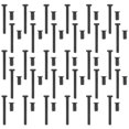 thumbnail image 1 of unbranded 60Ud Tornillos Para Ventilador De Caja Con Tornillos Especiales Largos Y Cortos En Negro, 1 of 6