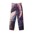 thumbnail image 2 of Vsdgher Dragon Print Mens Pajama Pants Sleep & Lounge Pants, PJ Bottoms With elastic waistb and Pockets, 2 of 5