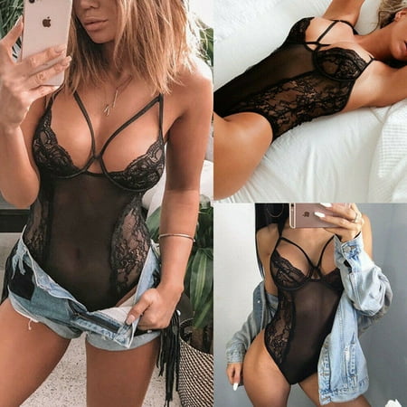 Sexy Lingerie Nightwear Sleepwear Fishnet Women Underwear Bodysuit