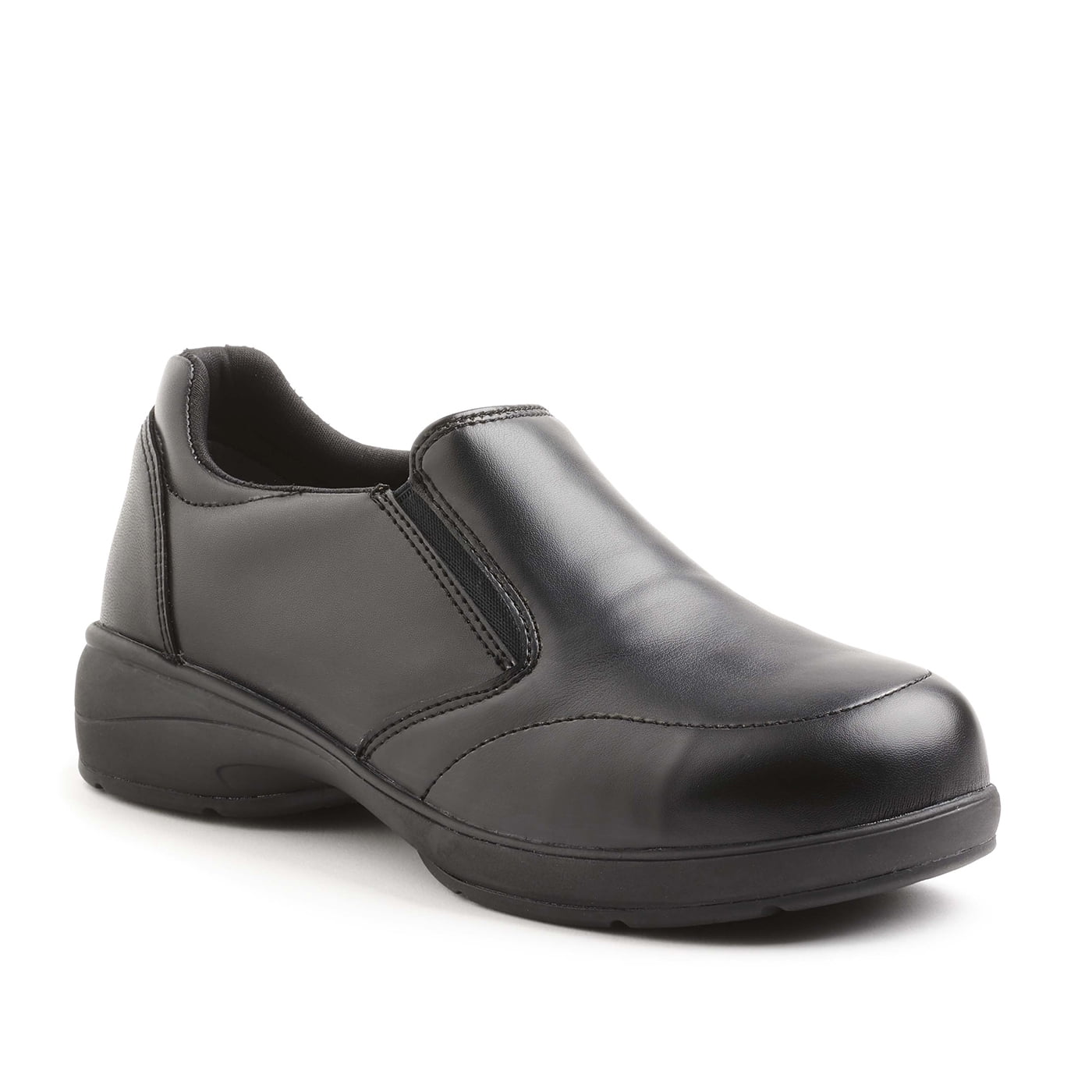 Kodiak Women's Britt Flex Stcp Esr Pu SlipOn Safety Shoes in Black, 10