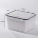 thumbnail image 5 of Caja de almacenamiento para refrigerador, caja de conservación de alimentos frescos de grado alimenticio con canasta de drenaje, contenedor portátil para frutas y verduras para refrigerador,, 5 of 5
