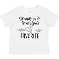 thumbnail image 3 of Inktastic Grandma and Grandpas Favorite- Heart Grandchild Boys or Girls Toddler T-Shirt, 3 of 5