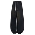 thumbnail image 3 of Guluxicc Sweat Pants for Men Loose Drawstring Straight Leg Athletic Trousers with Pockets for Everyday Fall Winter, 3 of 8
