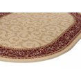 thumbnail image 5 of Transitional Area Rug (6'7'' x 9'6'' Oval) Oriental Beige, Red Living Room Easy to Clean, 5 of 6