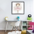thumbnail image 3 of Stupell Industries Eclectic Flower Ballerina in Pink Tutu Black Floating Frame Canvas Art, 25 x 25, by Creative Studio, 3 of 8