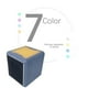 thumbnail image 3 of 1500W Powerful Desktop Cube Heater with Colorful LED Lights, Quick Heating Space Heater with Thermostat for Home & Office, 3 of 5