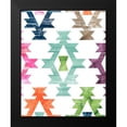 thumbnail image 2 of Vess, June Erica 12x14 Black Modern Framed Museum Art Print Titled - Aztec Brights III, 2 of 5