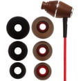 thumbnail image 3 of Symphonized XTC 2.0 Earbuds with Mic, Premium Genuine Wood Stereo Earphones, in-Ear Noise-isolating Headphones with Tangle-Free Cable (Lava Red), 3 of 6