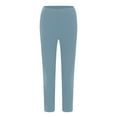 thumbnail image 6 of felwors Women's Slim Fit, Straight Leg Stretch Twill Chino Pant Light Blue, XXL, 6 of 7