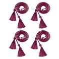 thumbnail image 1 of Uxcell 4 Pcs Cuerdas de Graduación, Cuerdas de Honor de Borlas de Graduación, Cuerda de Honor de Graduación con Borla, Cuerdas Trenzadas para la Costura de Toga de Licenciatura, Burdeos, 1 of 7