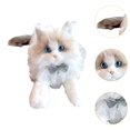 thumbnail image 6 of yotijay RAGDOLL Chat in plush toat toy in stuffed, sweet, toy in plush kitten, cat doll, Cat Blue scarf, 6 of 9