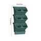 thumbnail image 3 of Wall Mounted Flower Pot Indoor Balcony Vegetable Planting Greening Water Absorbing Flower Pot Succulents Strawberry Vegetable Pot, 3 of 6