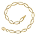 thumbnail image 2 of 14K Yellow Gold bracelet Fancy 7 in Polished and diamond-cut, 2 of 4