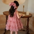 thumbnail image 7 of Gubotare Tutu Dress for Girls Toddler Tulle Tutu Dress Baby Girl Sleeveless Floral Embroidery Princess Birthday Party Dresses (Hot Pink,Size 3-4 Years), 7 of 7