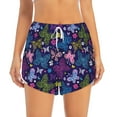 thumbnail image 4 of Lsque Colorful Butterflies Printed Women's Running Shorts with Liner Pockets,Elastic Quick Dry Workout Athletic Gym Yoga Shorts,Womens High Waist Shorts-Large, 4 of 9