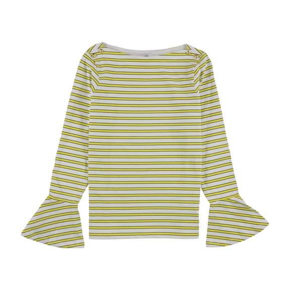 Ralph Lauren Womens Adelaide Pullover Blouse, Yellow, Small