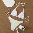 thumbnail image 5 of Dresfit Relaxed Fit Two Piece Swimsuit - Everyday Bikini Set for Summer White S, 5 of 6