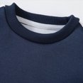 thumbnail image 6 of NOLDARES Baby Boy Waffle Clothes Fall Winter Long Sleeve Sweatshirt with Pants Set Toddler Cute Truck Embroidery Outfits Size:6-7 Y,Navy, 6 of 6