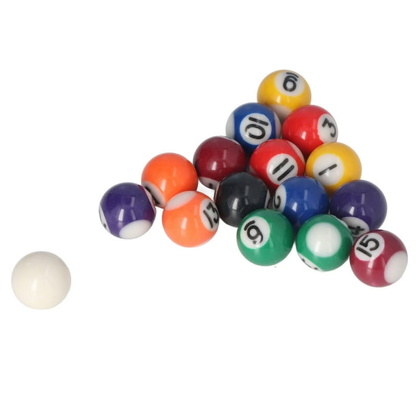 Mini Bola De Billar, Mini Bolas De Billar De Resina Que Evita El Seguimiento, Portátil, Completo, 16 Bolas, Regalo Para Mini Mesas De Billar