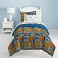 thumbnail image 4 of Dream Factory Dinosaur Blocks Ultra Soft Microfiber Boys Comforter Set Blue Twin, 4 of 5