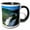 Black/White, variant on 3drose, Argentina, Brazil, Iguacu Falls - Sa01 Kwi0007 - Kymri Wilt, 11oz Mug