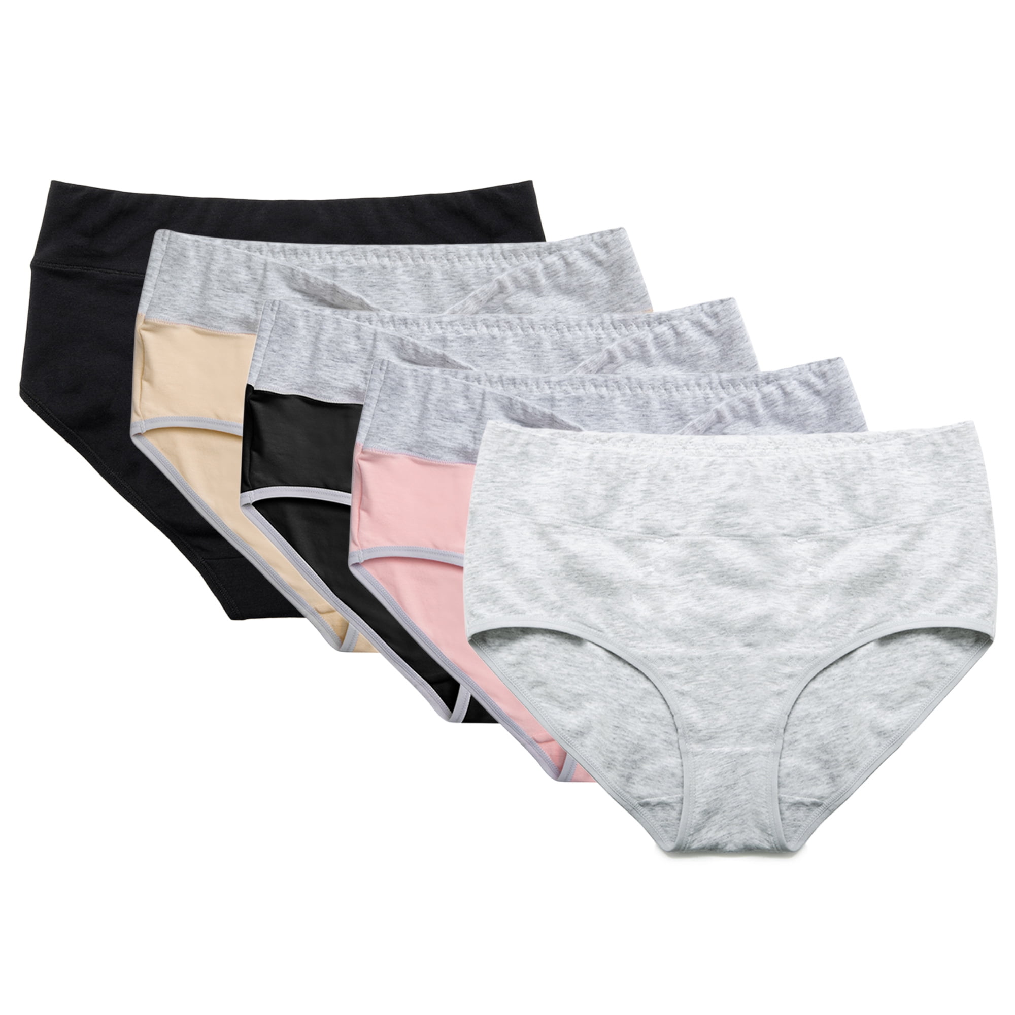 Dodoing DODOING 5 Pack Seamless Womens Bikini Underwear Cotton Bikini