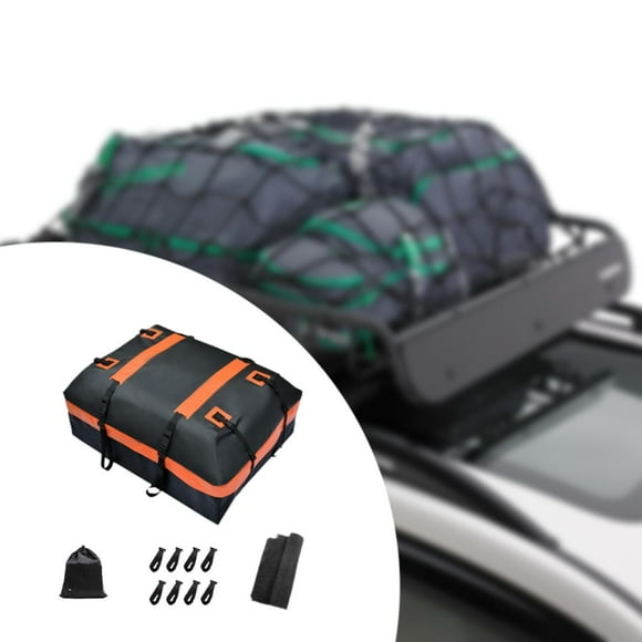 Colaxi Car Roof Bag Car Roof Luggage Bag with Mat Waterproof Waterproof Carrier Bag Tear Resistant Rooftop Cargo Carrier Luggage Box 110x84x45cm