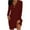 Wine, variant on qolati Fall Dresses for 2024 Fashion 1/4 Zipper V Neck Off Shoulder Long Sleeve Midi Dress Elegant Loose Tshirt Party Cocktail Dress