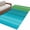 Blue, variant on Blue Green Vertical Stripes Area Rugs 4'x6', Washable Small Throw Rugs for Office Bathroom, Modern Art Color Ombre Indoor Outdoor Rug Non-Slip Low Pile Carpet Runner Reversible Floor Mats