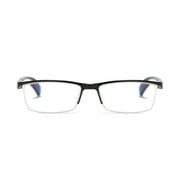 YIYOUZQT 4 Pack Spring Hinge Reading Glasses Blue Light Blocking Computer Readers for Women Men Rectangular Eyewear Lightweight Magnification Presbyopia Eyeglasses
