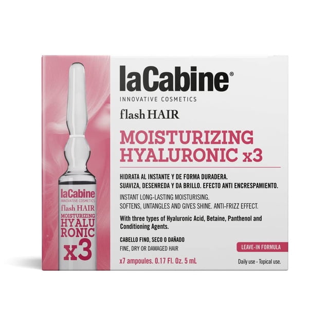 laCabine Caja de Ampolletas Capilares Flash Hair Moisturizing Hyalironic X3 7 x 5ml