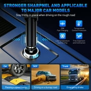 96W Retractable Car Charger, 4 in 1 Car Charger Adapter with USB-A USB-C Port & 2 Retractable Cables, Car Accessories Adapter for SUV, RV, Truck, iPhone 16e/16/15/14/12,Galaxy,Pixel